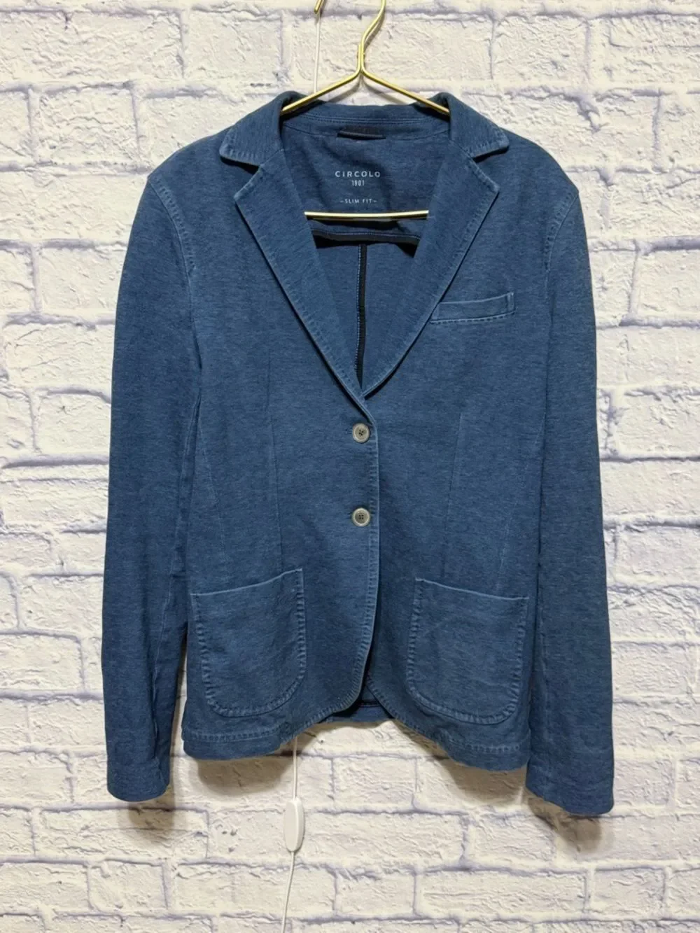 Circolo 1901 dinner jacket blazer blue 2 button  Stretch cotton